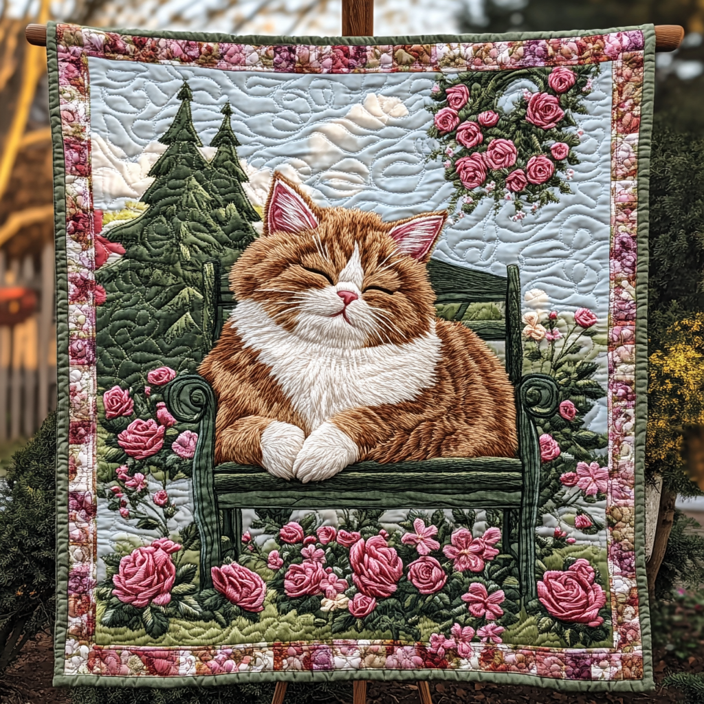Majestic Meow Moments Quilted Blanket - Throw (55" x 60")