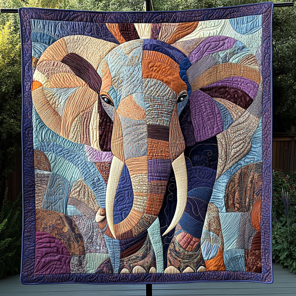 Majestic Savannah Stomper Quilted Blanket - Throw (55" x 60")