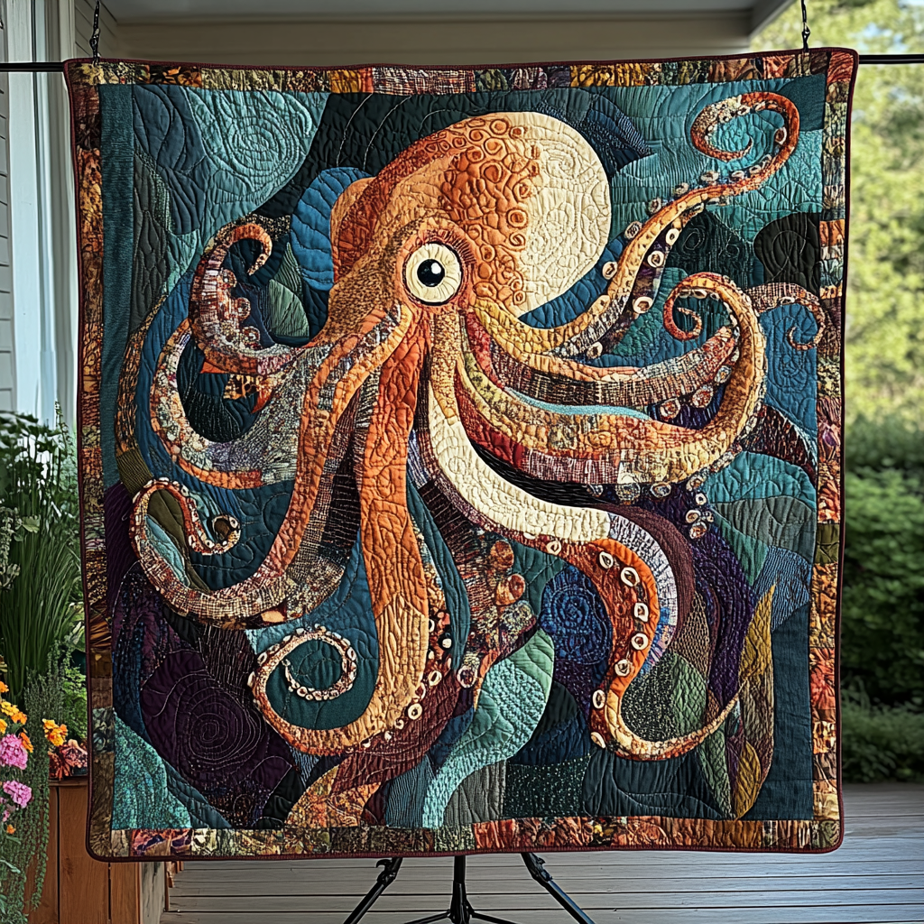 Marine Majesty Quilted Blanket - Baby (30" x 40")