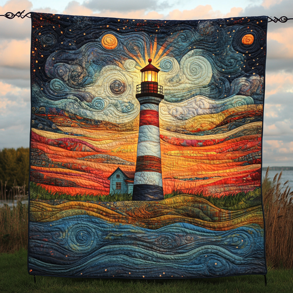 Mariner's Guide Quilted Blanket - Throw (55" x 60")