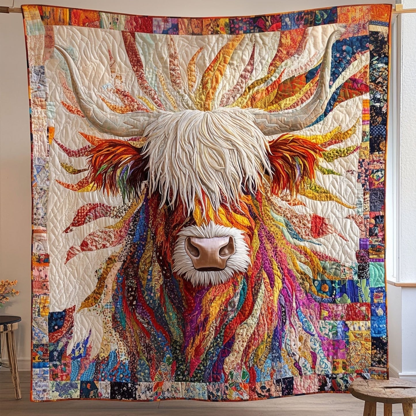 Meadow Bliss Quilted Blanket - Throw (55" x 60")