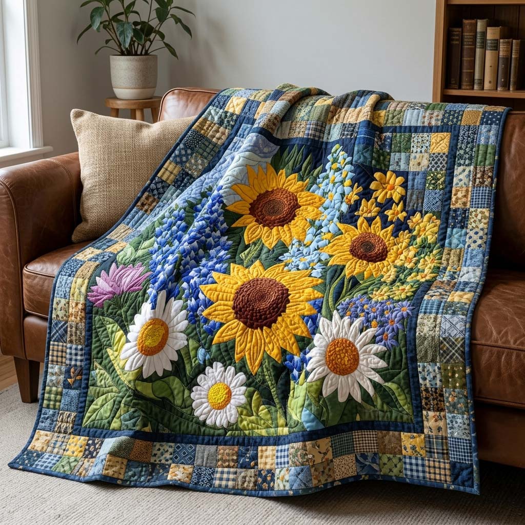 Meadow Bloom Quilted Blanket - Baby (30" x 40") - Pack 1