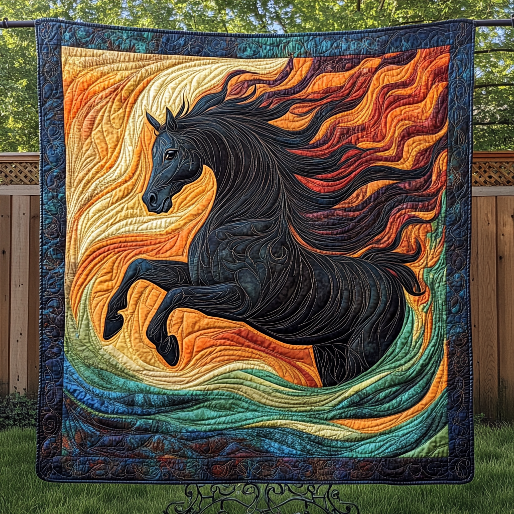 Meadow Breeze Quilted Blanket - Throw (55" x 60")