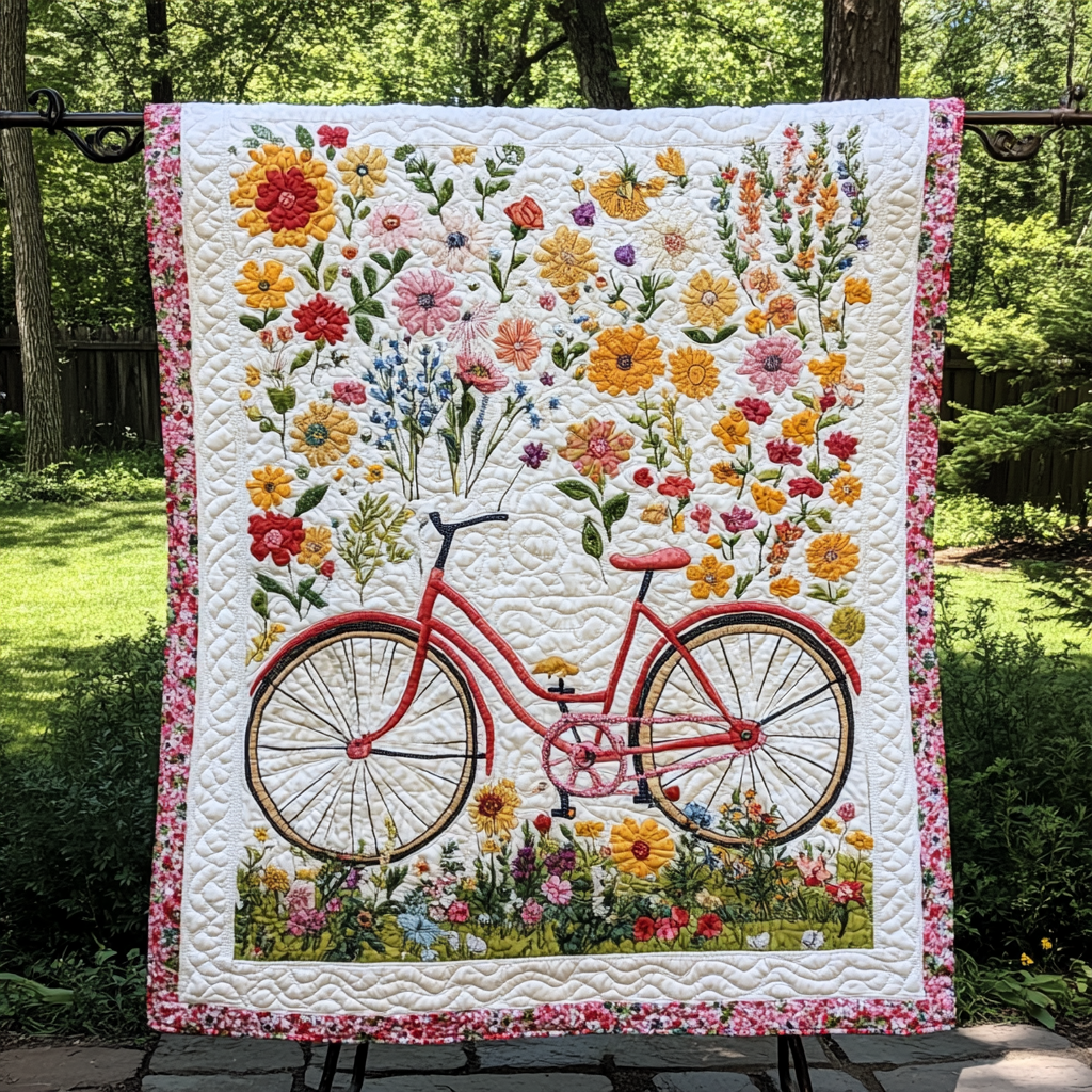Meadow Cruiser Quilted Blanket - Throw (55" x 60")