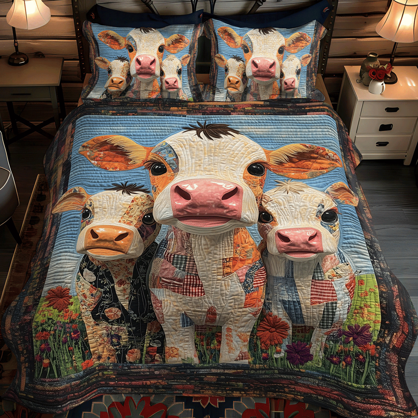 Meadow Mates 3-Piece Quilted Bedding Set - Single (59" x 70")
