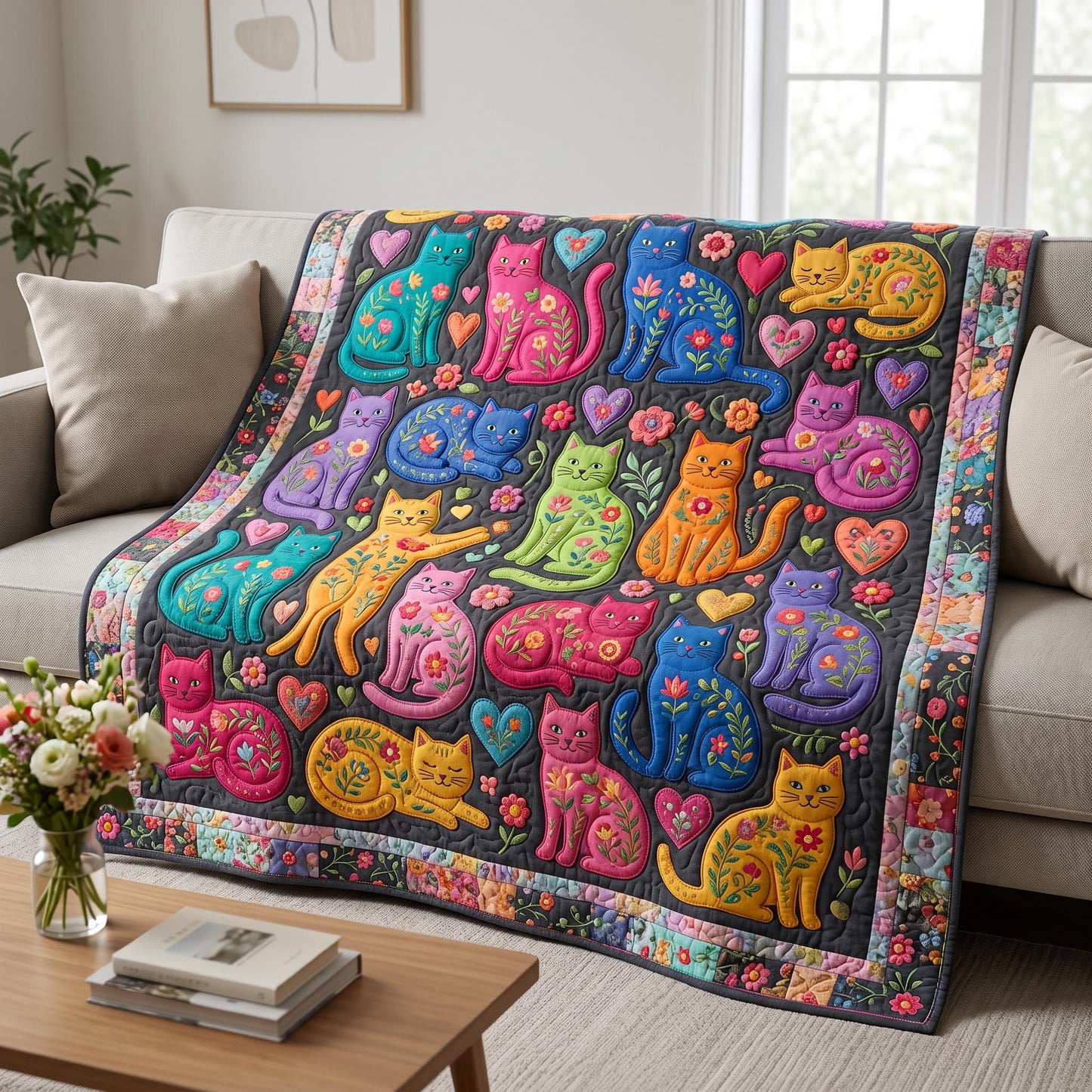 Meadow Whiskers Quilted Blanket - Baby (30" x 40") - Pack 1