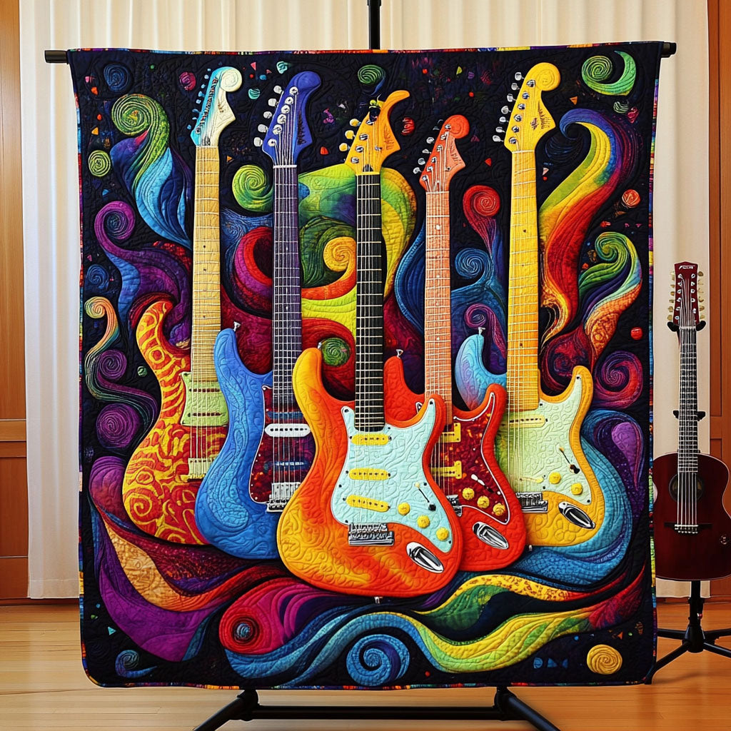 Melodic Power Quilted Blanket - Throw (55" x 60")