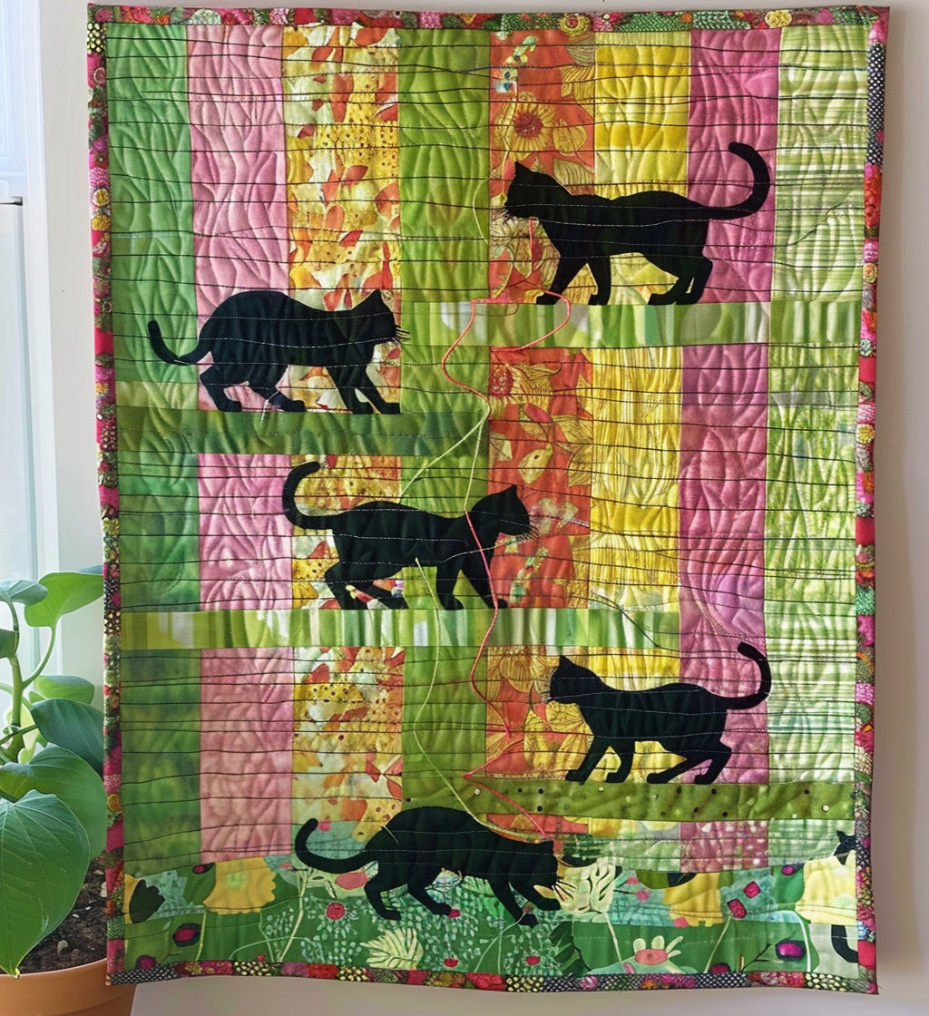 Meow Moments Quilted Blanket - Throw (55" x 60")
