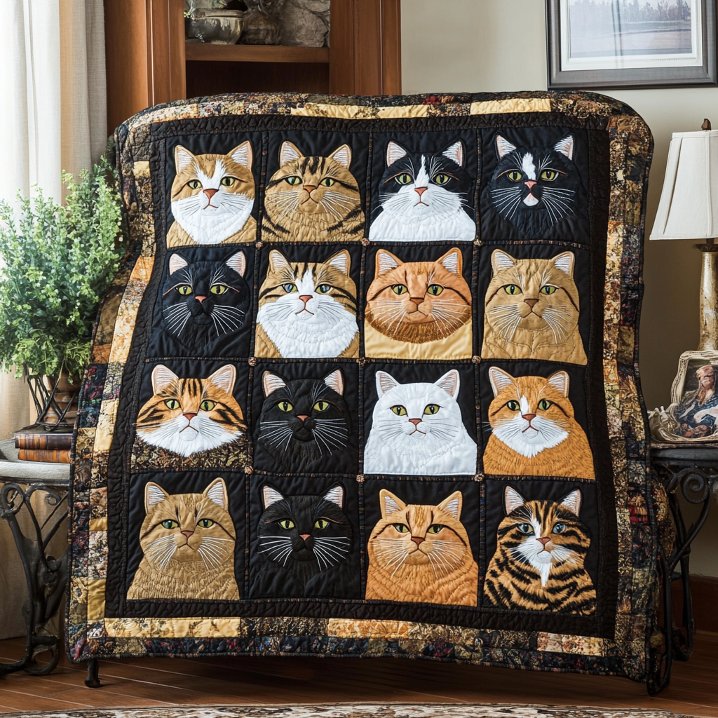 Meow Magic Quilted Blanket - Baby (30" x 40")