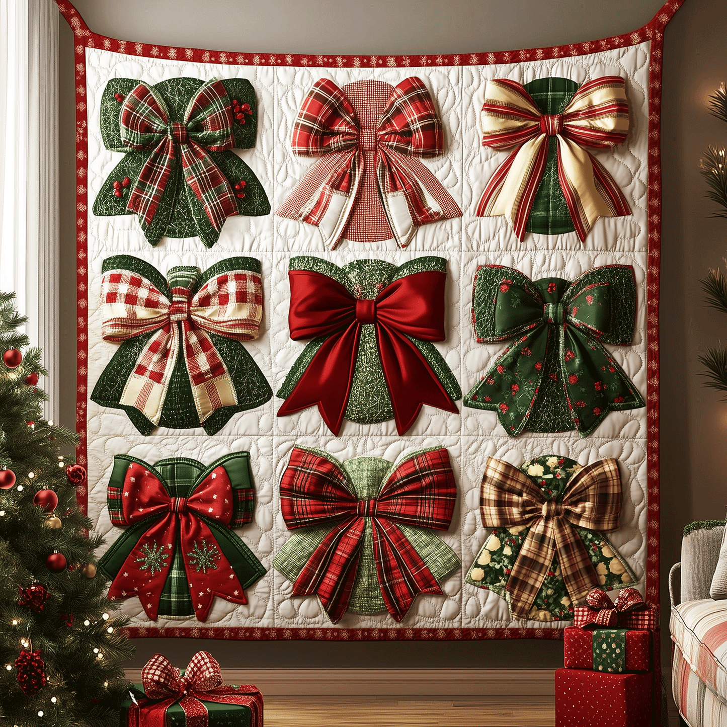 Merry Bow Magic Quilted Blanket - Baby (30" x 40")