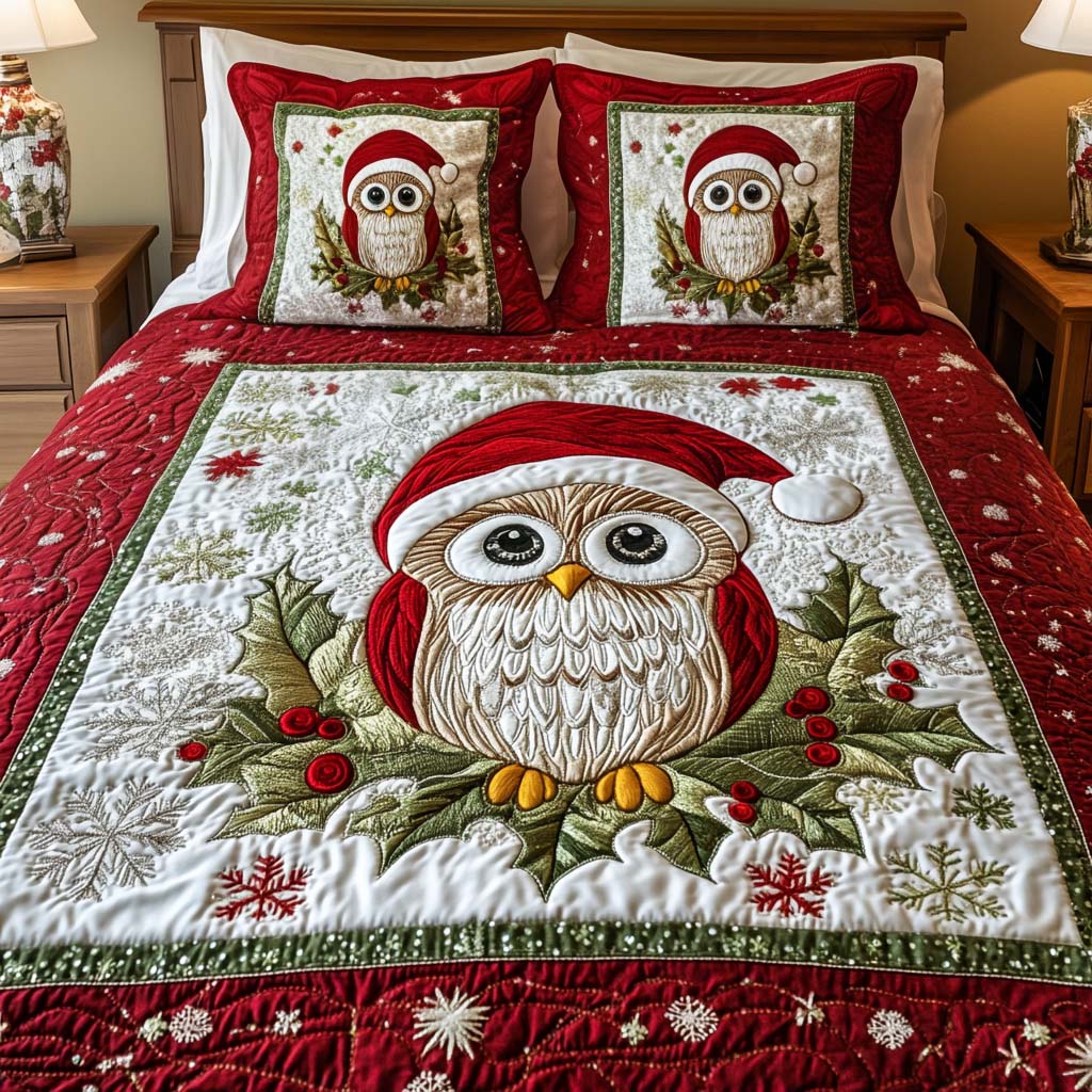 Merry Nights 3-Piece Quilted Bedding Set - Single (59" x 70")