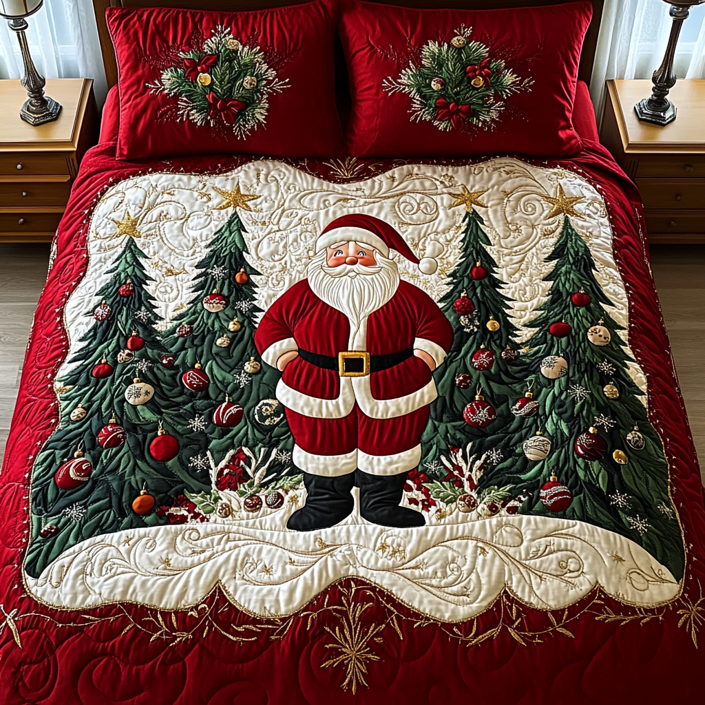 Merry Dreams 3-Piece Quilted Bedding Set - Single (59" x 70")