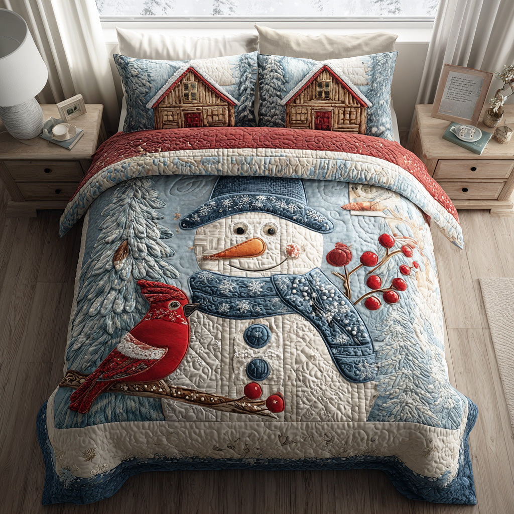 Merry Frost Field 3-Piece Quilted Bedding Set - Single (59" x 70")
