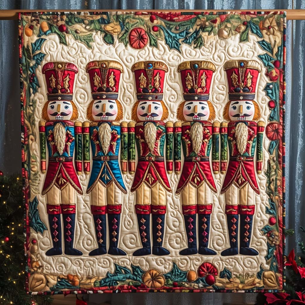 Merry Guardian Quilted Blanket - Throw (55" x 60")