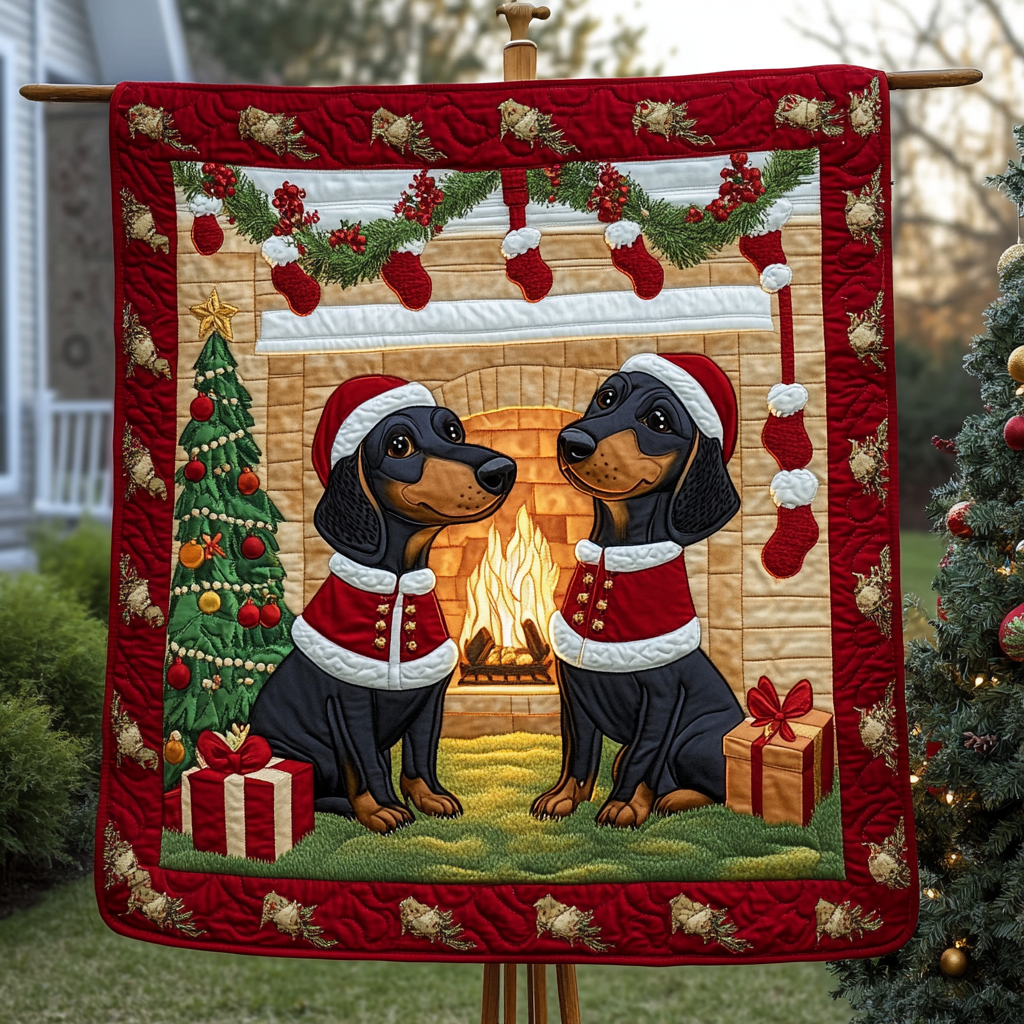 Merry Longbody Cheer Quilted Blanket - Throw (55" x 60")