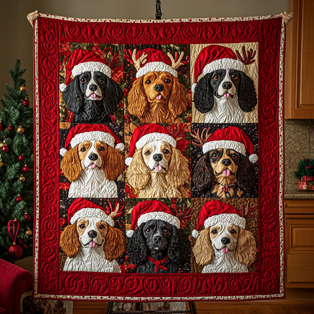 Merry Mutts Ensemble Quilted Blanket - Throw (55" x 60")
