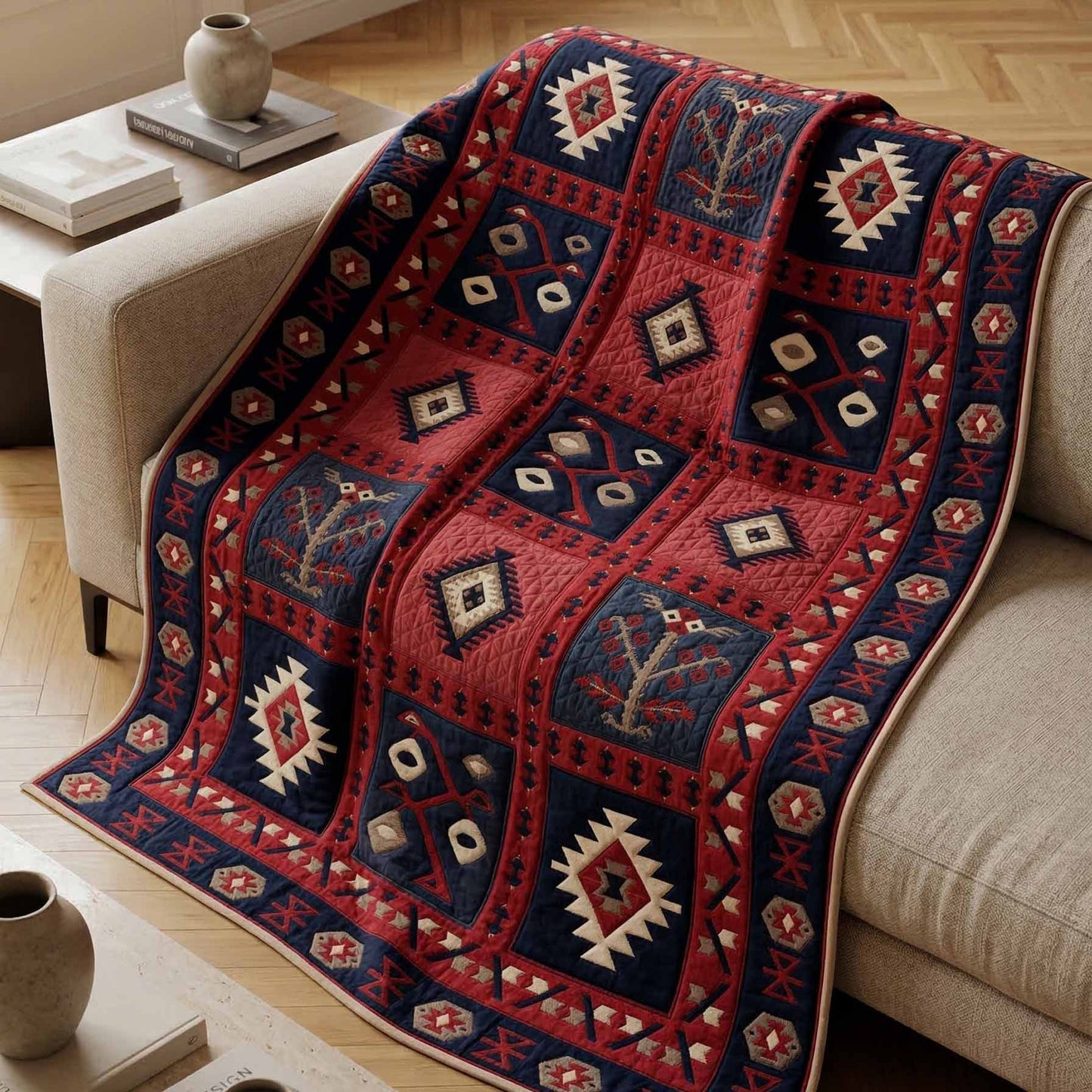 Mesa Pattern Quilted Blanket - Baby (30" x 40") - Pack 1