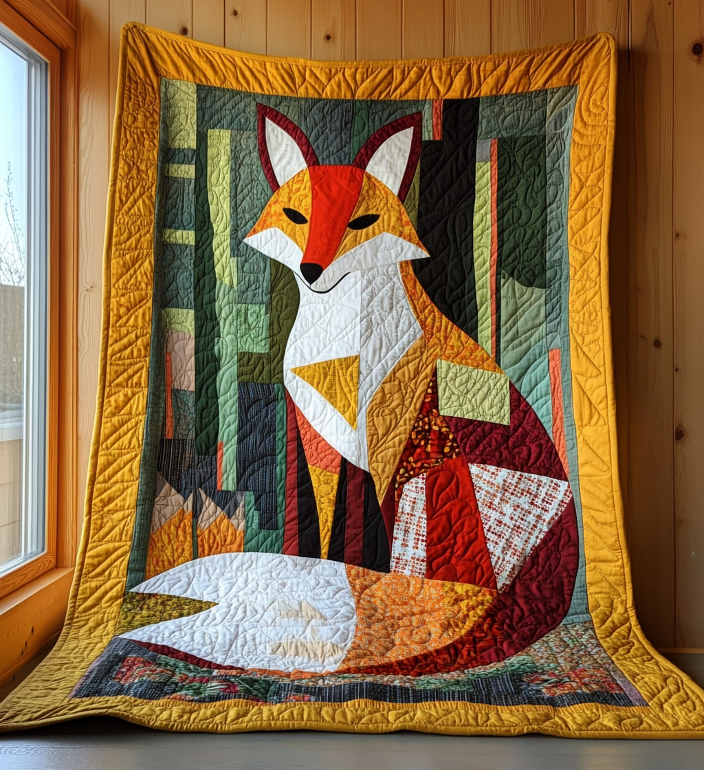 Midnight Prowl Quilted Blanket - Throw (55" x 60")