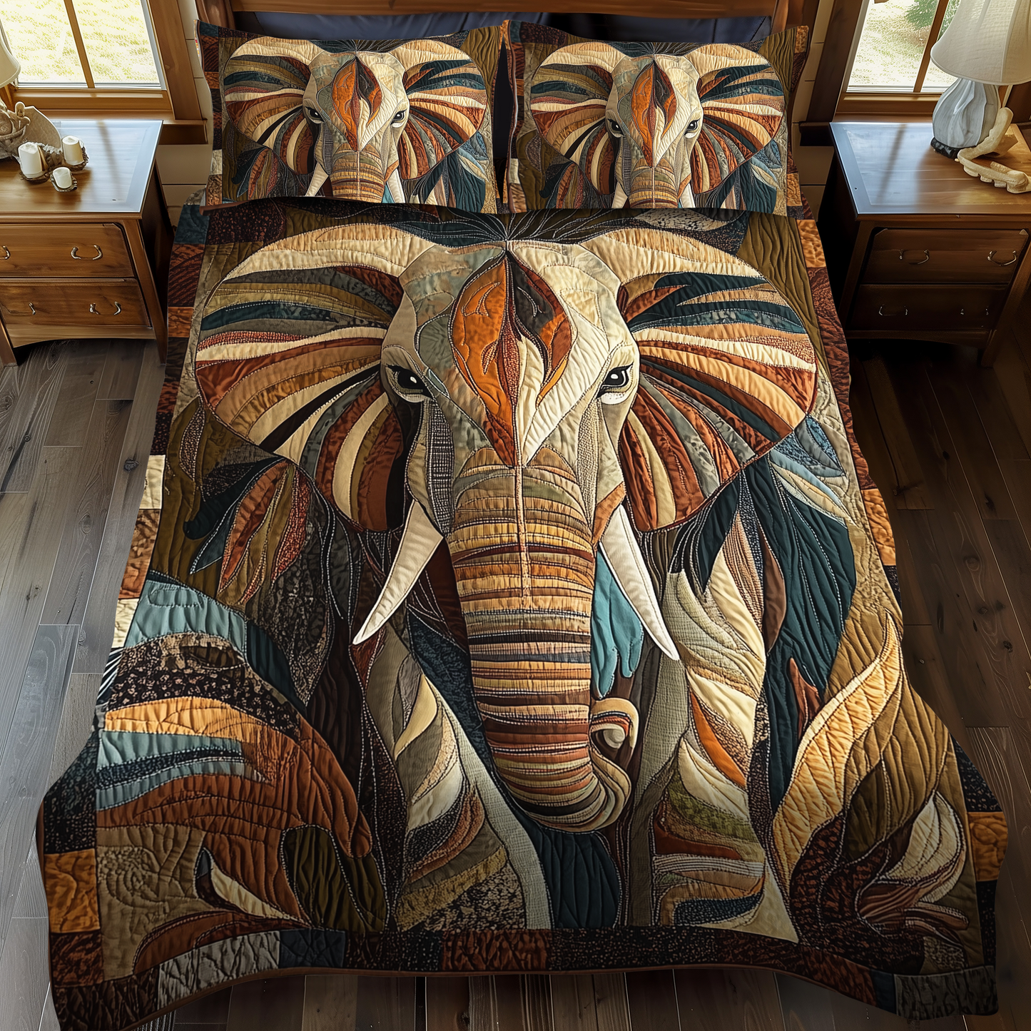 Midnight Wanderer 3-Piece Quilted Bedding Set - Single (59" x 70")