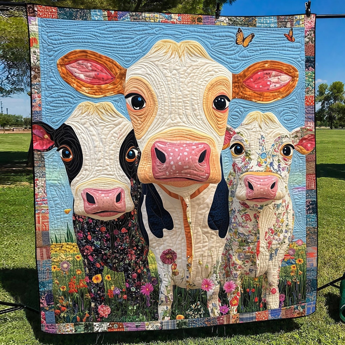 Milkmaid's Marvel Quilted Blanket - Throw (55" x 60")