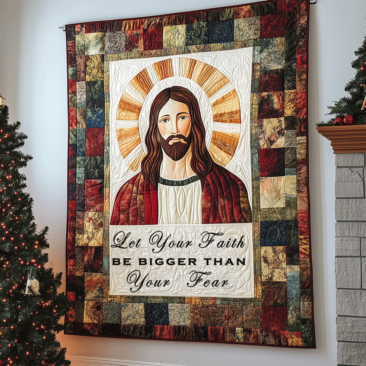 Miracle of Faith Quilted Blanket - Throw (55" x 60")