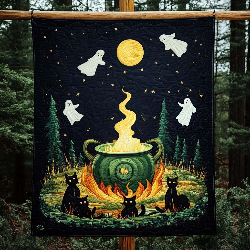 Monster Mash Quilted Blanket - Throw (55" x 60")