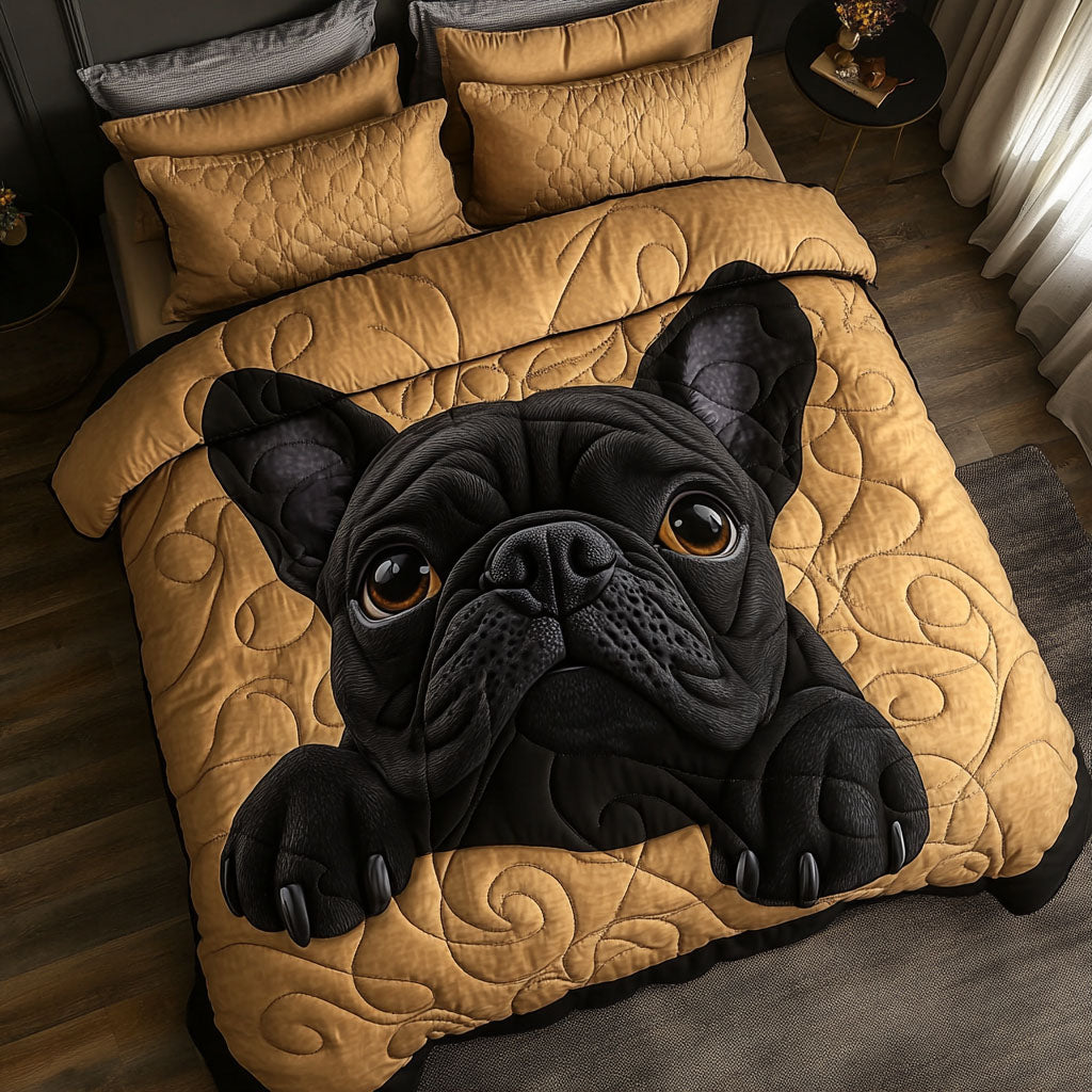 Moody Eyes 3-Piece Quilted Bedding Set - Single (59" x 70")
