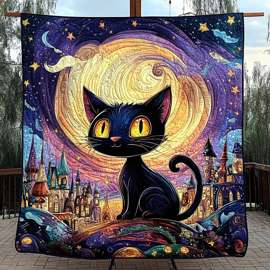Moonlit Dreams Quilted Blanket - Throw (55" x 60")