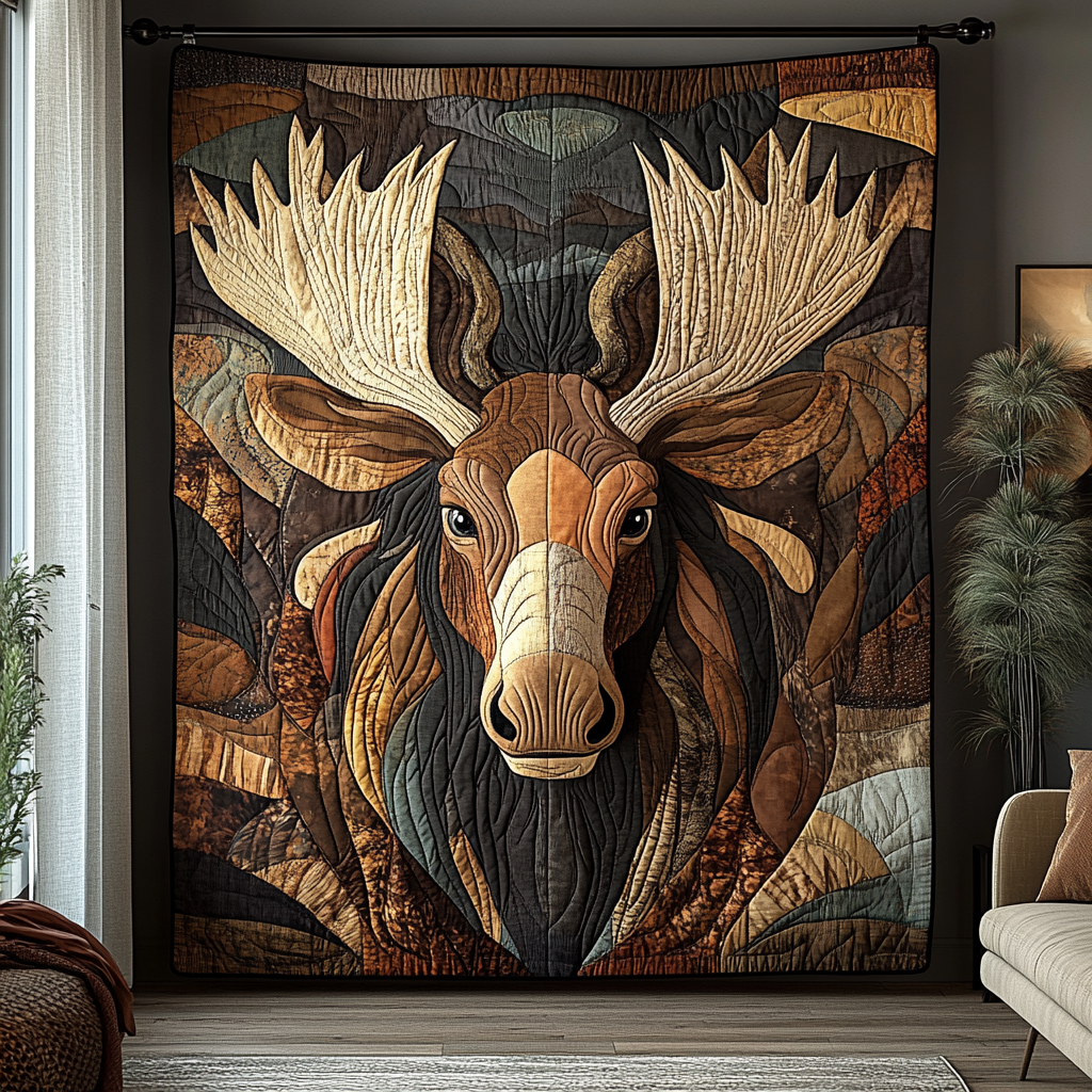Moose Dawn Quilted Blanket - Baby (30" x 40") - Pack 1