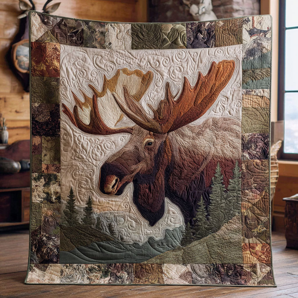 Moose Haven Quilted Blanket - Baby (30" x 40") - Pack 1
