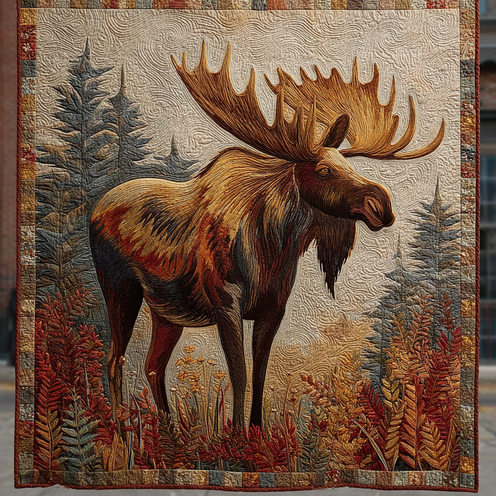 Moose Spirit Quilted Blanket - Baby (30" x 40") - Pack 1