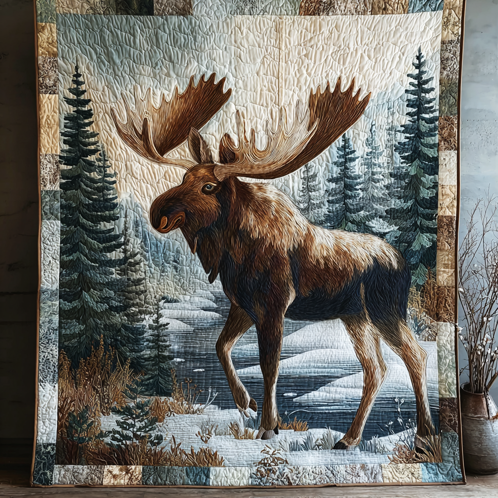 Moose Trail Quilted Blanket - Baby (30" x 40") - Pack 1