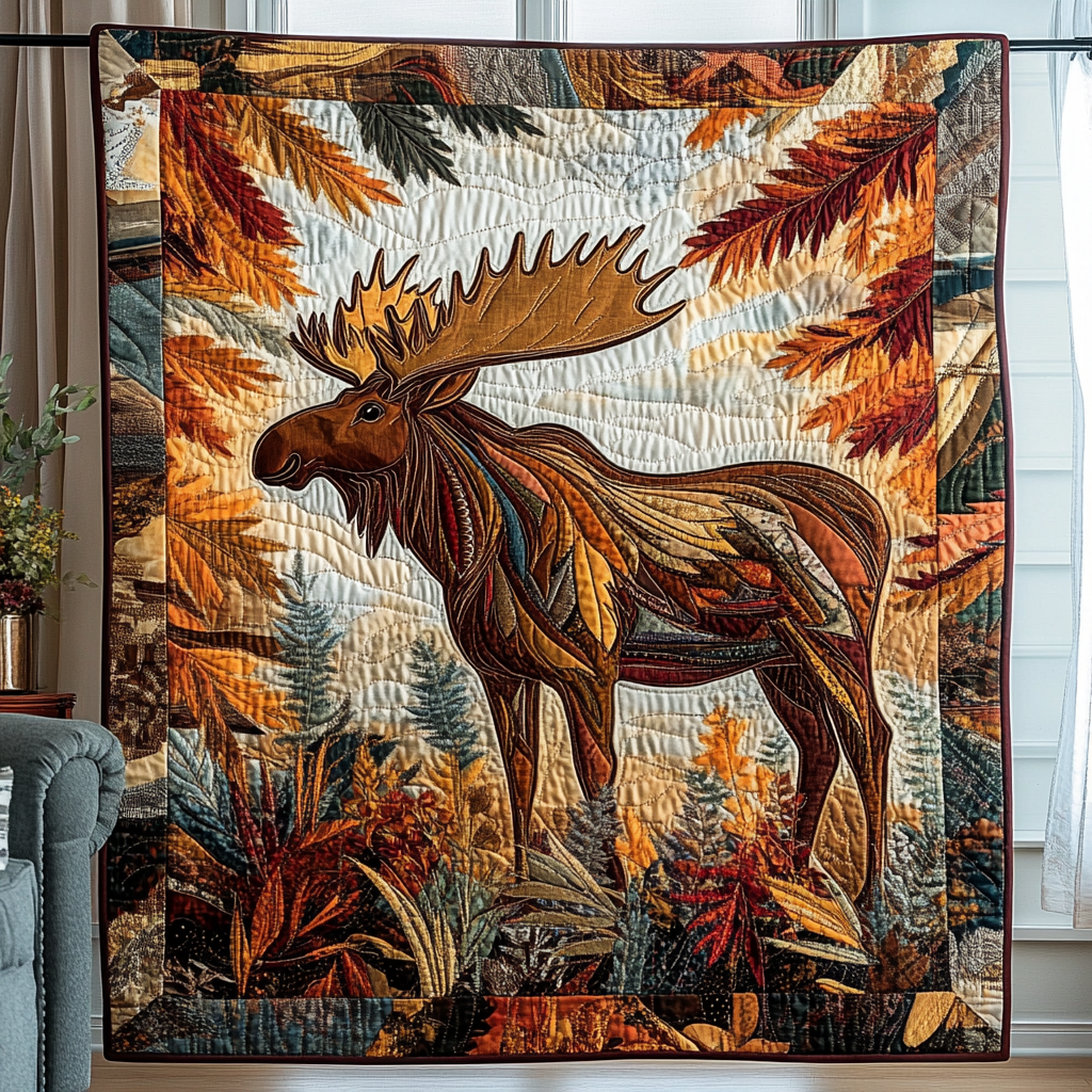 Moose Valley Quilted Blanket - Baby (30" x 40") - Pack 1
