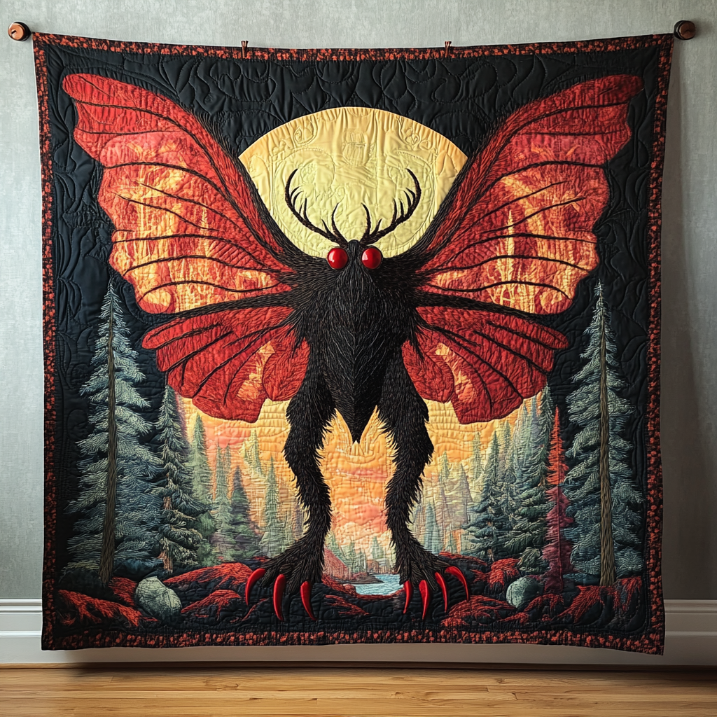 Mothman Prophecies Quilted Blanket - Baby (30" x 40")