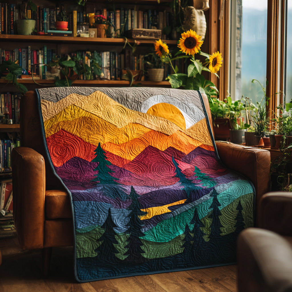 Mountain Glow Quilted Blanket - Baby (30" x 40") - Pack 1