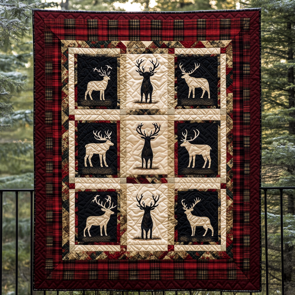 Mountain Majesty Quilted Blanket - Throw (55" x 60")