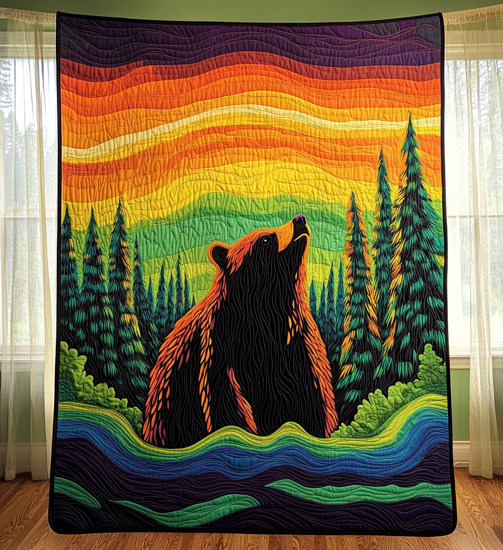 Mountain Majesty Quilted Blanket - Throw (55" x 60")