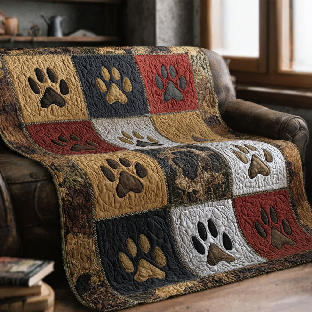 Mountain Paw Mosaic Quilted Blanket - Baby (30" x 40") - Pack 1