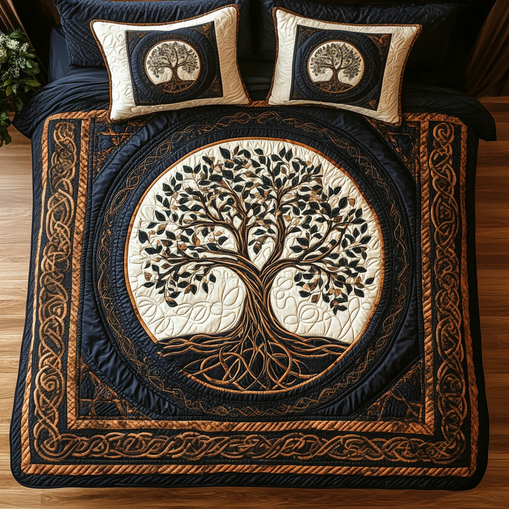 Mystic Forest Slumber 3-Piece Quilted Bedding Set - Single (59" x 70")