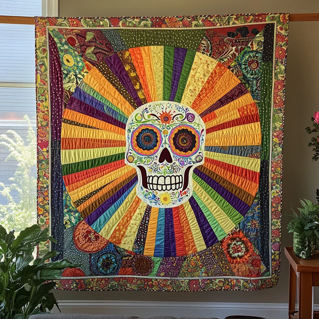 Mystic Bloom Quilted Blanket - Throw (55" x 60")