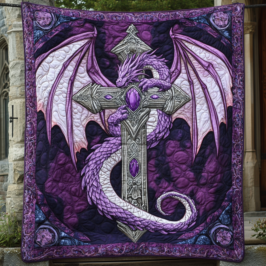 Mystic Ember Quilted Blanket - Throw (55" x 60")