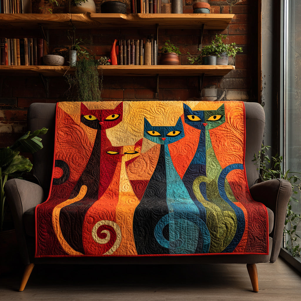 Mystic Felines Quilted Blanket - Baby (30" x 40") - Pack 1
