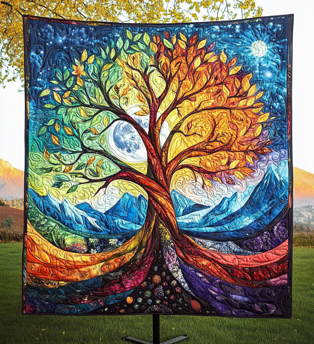 Mystic Meadow Quilted Blanket - Throw (55" x 60")