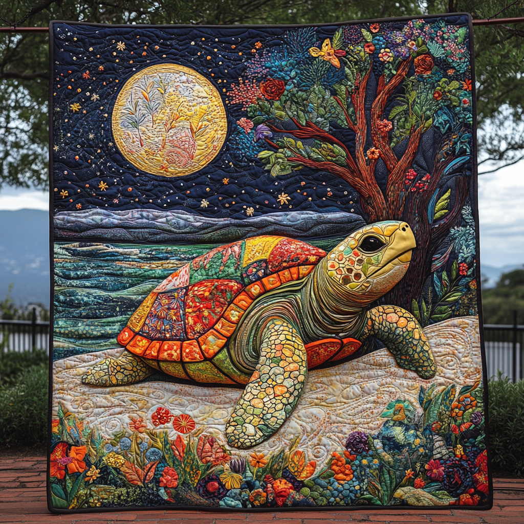 Mystic Tide Quilted Blanket - Throw (55" x 60")