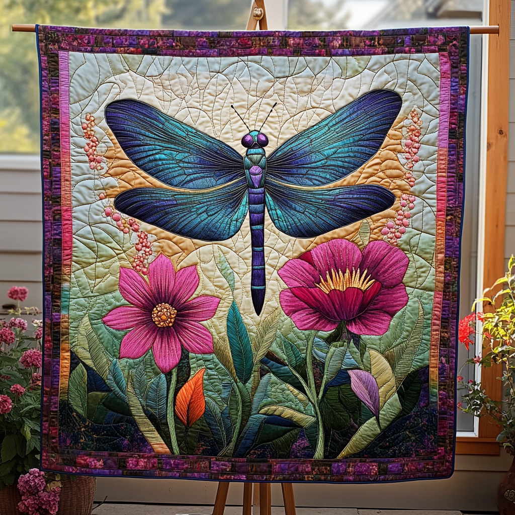 Mystic Wings Quilted Blanket - Throw (55" x 60")