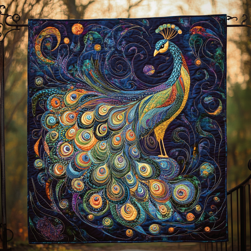 Mystical Allure Quilted Blanket - Throw (55" x 60")