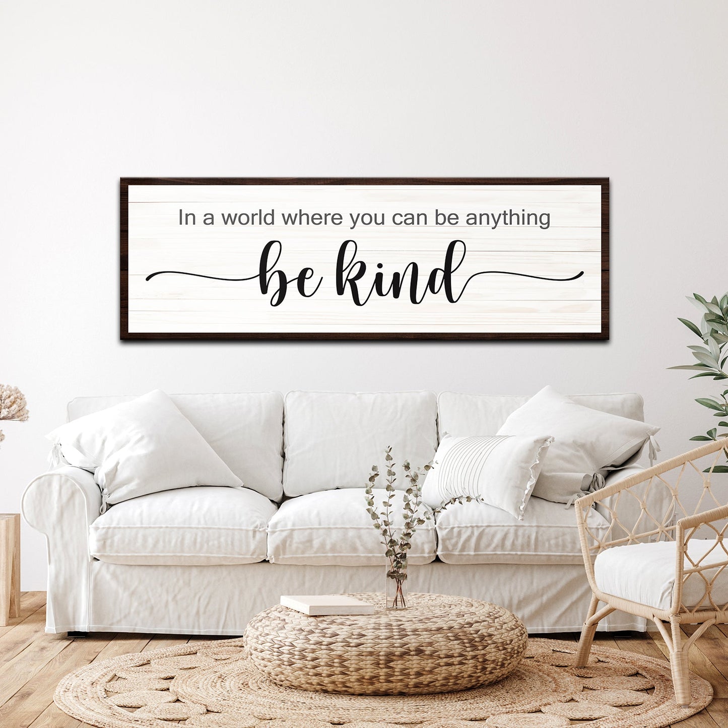 Be Kind Sign - canvas