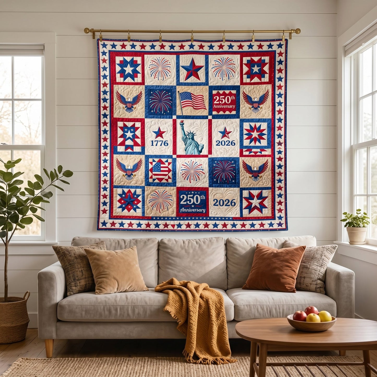 Nation Pride Quilted Blanket - Baby (30" x 40") - Pack 1
