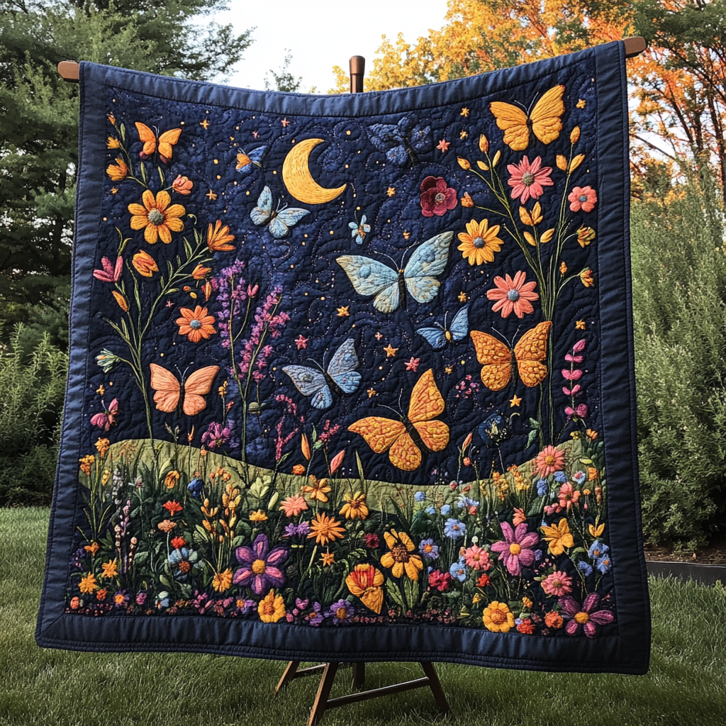 Nature Jewel Quilted Blanket - Throw (55" x 60")