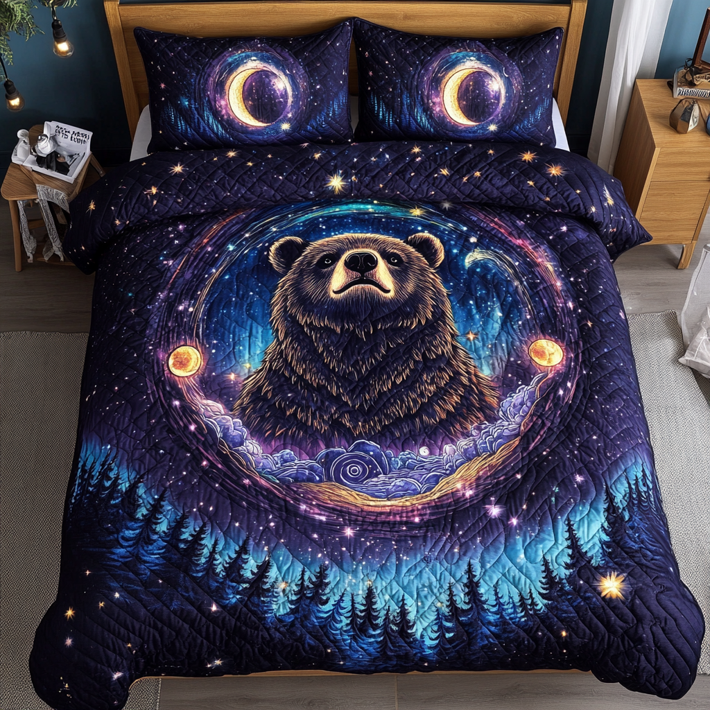 Nature Protector 3-Piece Quilted Bedding Set - Single (59" x 70")